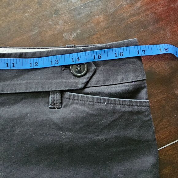 Club Monaco Black Pants Trousers Vegan Leather Pocket Details Slim Leg sz 4 - Picture 9 of 9